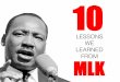 10 Lessons We Learned from MLK