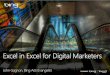 Excel in Excel for Digital Marketers
