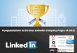 Best LinkedIn Company Pages of 2012
