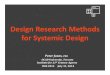 Systemic Design Principles & Methods ISSS 2014