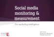 Social Media Monitoring & Measurement for Marketing Intelligence