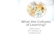 What Are Cultures of Learning?