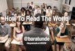 Baratunde SXSW 2012 Keynote: How To Read The World