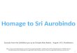 Homage to Sri Aurobindo