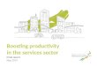 Boosting productivity in the services sector - final report
