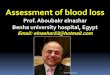 Assessment of blood loss