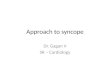 Approach to syncope