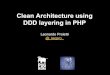 Clean architecture with ddd layering in php