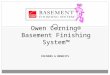 Basement Remodeling & Finishing with the Owens Corning Basement System