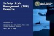 Safety Risk Management Example