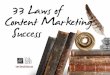 The 33 Undisputable Laws of Content Marketing Success