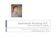 Apartment Hunting 101, Apartment Search Tips