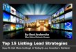 Top 15 Listing Lead Strategies