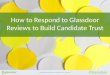 How to Respond to Glassdoor Reviews to Build Candidate Trust