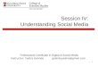 Understanding Social Media Spring 2014 Week IV