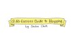 A No-Excuses Guide to Blogging