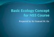 Nat Sci 5: Basic Ecology Concepts