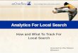 Analytics For Local Search
