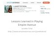 Lessons Learned in Playing Empire Avenue