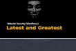 Website Security - Latest and Greatest (WordPress 2014)