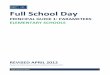 Full School Day PRINCIPAL GUIDE 1: PARAMETERS ELEMENTARY SCHOOLS