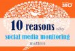 10 reasons why social media monitoring matters