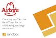 Sandbox Lunch 'n Learn Series - Arby's Real Time Social Marketing