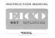 Eico 667 Instruction Manual