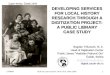 Developing services for local history research through a digitization project: a public library case study