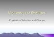 Mechanisms of Evolution: Population Selection and Change