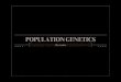 Population Genetics AQA