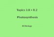 3.8 8.2 Photosynthesis PPT