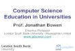 Computer science education in universities