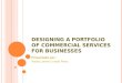 Designing a portfolio of commercial services for businesses
