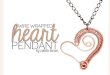 Wire woven heart pendant