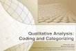 Qualitative analysis coding and categorizing