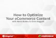How to Optimize Your eCommerce Content