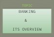 Banking and Its Overview Ppt