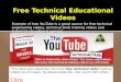 Free technical educational videos