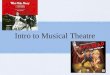 Musical theatre powerpoint