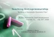 Teaching entrepreneurship