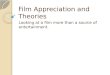 Film appreciation and theories prelim