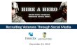 Recruiting veterans   hire clix -social recruiting seminar -  recruiting veterans through social media 12.12.12