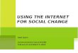 Session #2 - Using the Internet for Social Change