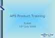 Aps Product Training   Final