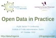 Open Data in Practice