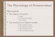 Physiology of Pronunciation
