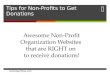 Tips for Non-Profits to Get Donations On Their Website