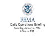 FEMA Operations Brief for Jan 4, 2014