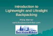 Introduction to Ultralight and Lightweight Backpacking
